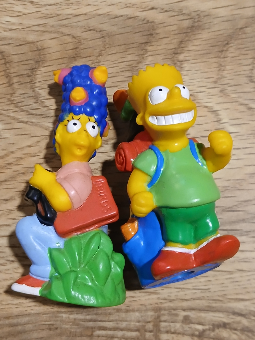 Bart and Marge Simpson Kids Toy Figures - Yellow, Blue, Green, Red